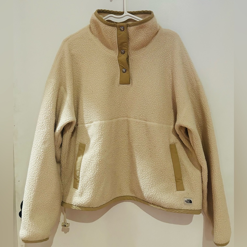 The North Face Beige Fleece Pullover